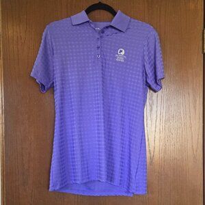 Women's Antigua- Desert Dry- Purple Polo Golf Shirt- Palmetto Dunes-  Size Large